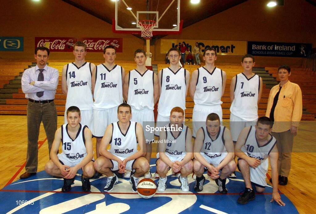31 January 2003; Castlebar team. Castlebar v Delta Notre Dame, ESB National Cup 2003 Junior men semi-final, ESB Arena, Tallaght, Co. Dublin. Picture credit; David Maher / SPORTSFILE *EDI*