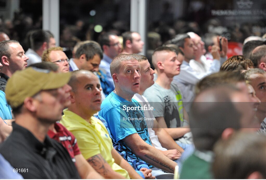 10 October 2012; Audience members during an audience with former undisputed heavyweight boxing champion Mike Tyson. Thomond Park, Limerick. Picture credit: Diarmuid Greene / SPORTSFILE
