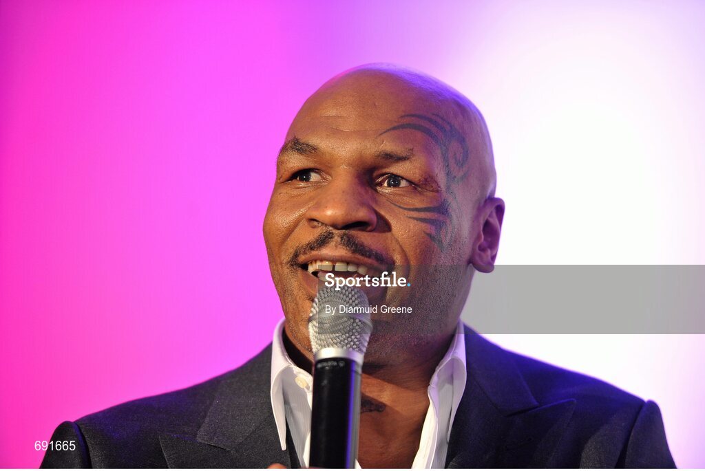 10 October 2012; Former undisputed heavyweight boxing champion Mike Tyson. Thomond Park, Limerick. Picture credit: Diarmuid Greene / SPORTSFILE