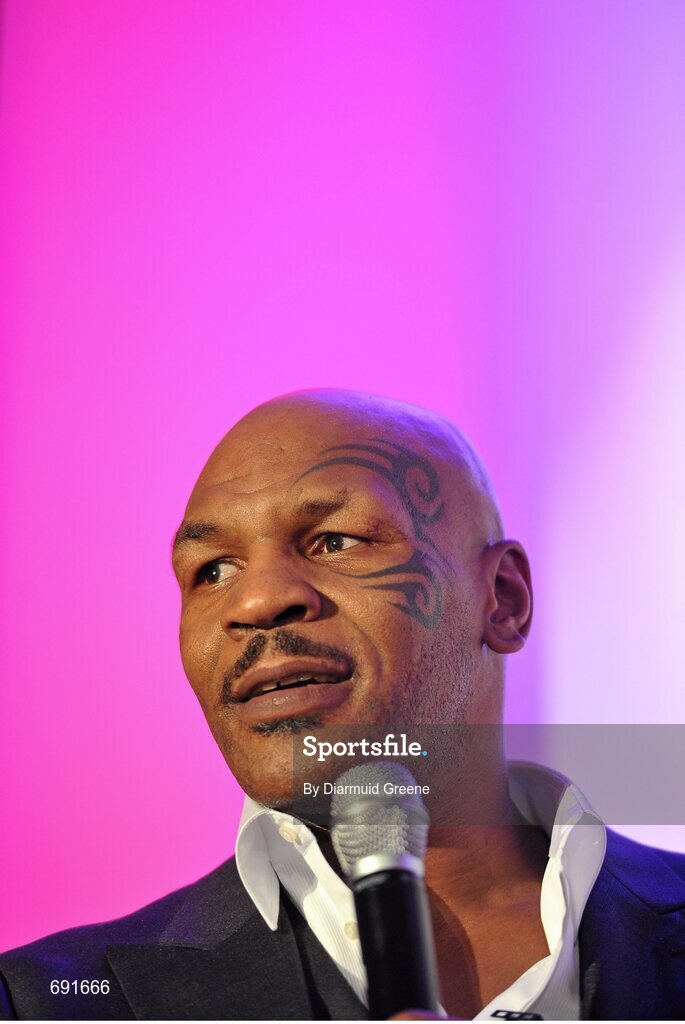 10 October 2012; Former undisputed heavyweight boxing champion Mike Tyson. Thomond Park, Limerick. Picture credit: Diarmuid Greene / SPORTSFILE