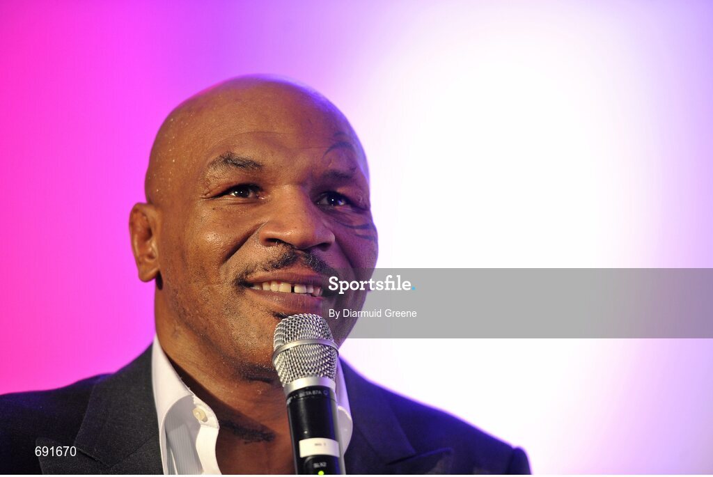 10 October 2012; Former undisputed heavyweight boxing champion Mike Tyson. Thomond Park, Limerick. Picture credit: Diarmuid Greene / SPORTSFILE