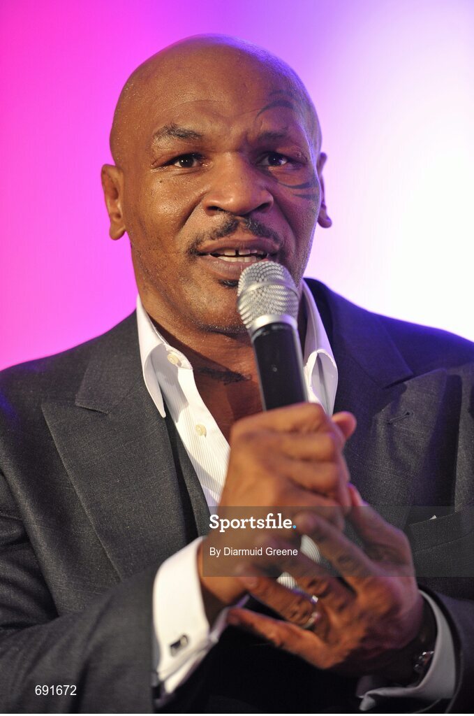 10 October 2012; Former undisputed heavyweight boxing champion Mike Tyson. Thomond Park, Limerick. Picture credit: Diarmuid Greene / SPORTSFILE