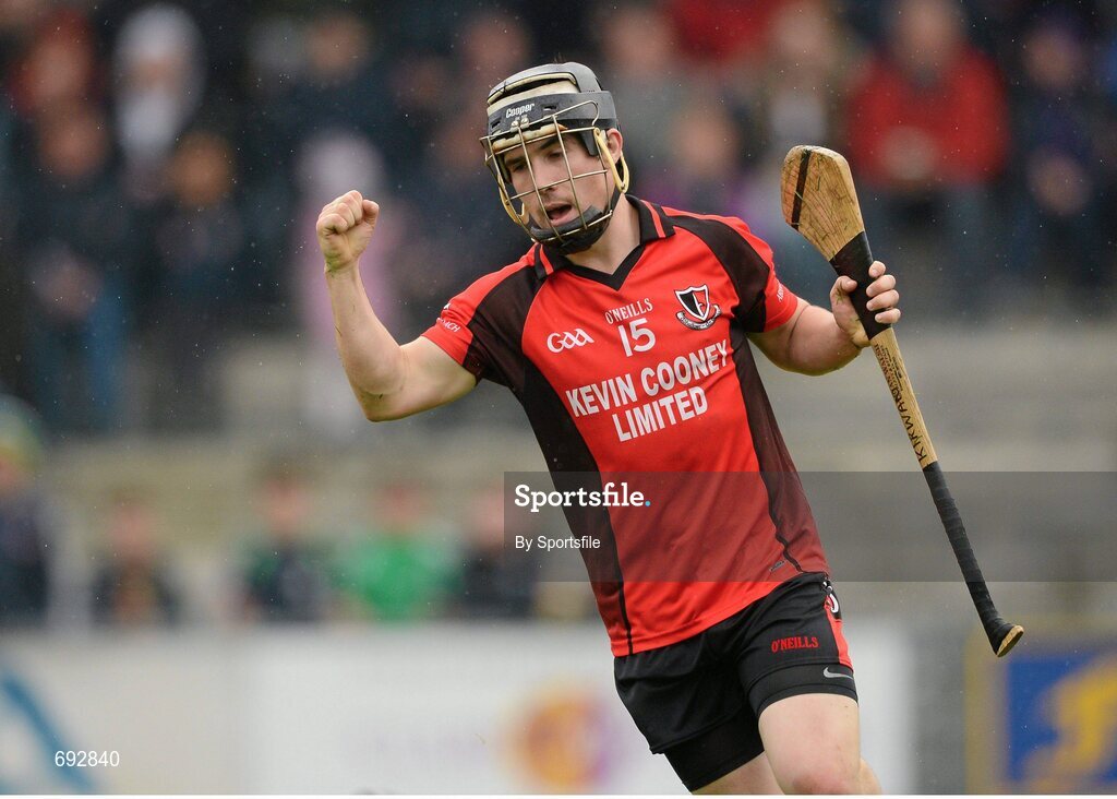 14 October 2012; Nicky Kirwan, Oulart-the-Ballagh, celebrates after scoring his side's 2nd goal. Wexford County Senior Hurling Championship Final, Oulart-the-Ballagh v Faythe Harriers, Wexford Park, Wexford. Photo by Sportsfile