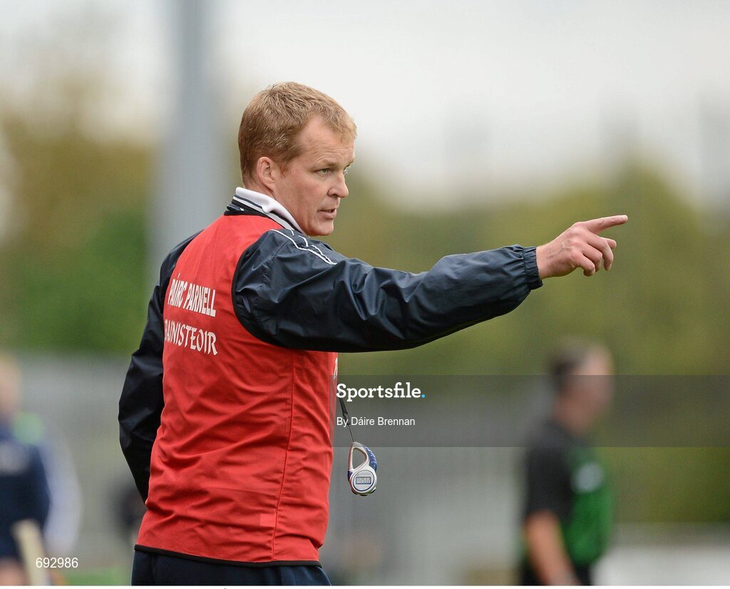 14 October 2012; Kilmacud Crokes manager Gearóid Ó Riain. Dublin County Senior Hurling Championship Final, Cuala v Kilmacud Crokes, Parnell Park, Dublin. Picture credit: Dáire Brennan / SPORTSFILE