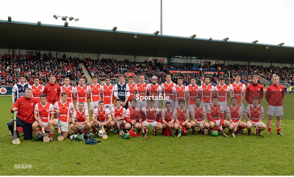 14 October 2012; The Cuala squad. Dublin County Senior Hurling Championship Final, Cuala v Kilmacud Crokes, Parnell Park, Dublin. Picture credit: Ray McManus / SPORTSFILE