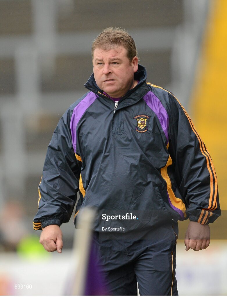 14 October 2012; Faythe Harriers manager Iggy Clarke. Wexford County Senior Hurling Championship Final, Oulart-the-Ballagh v Faythe Harriers, Wexford Park, Wexford. Photo by Sportsfile