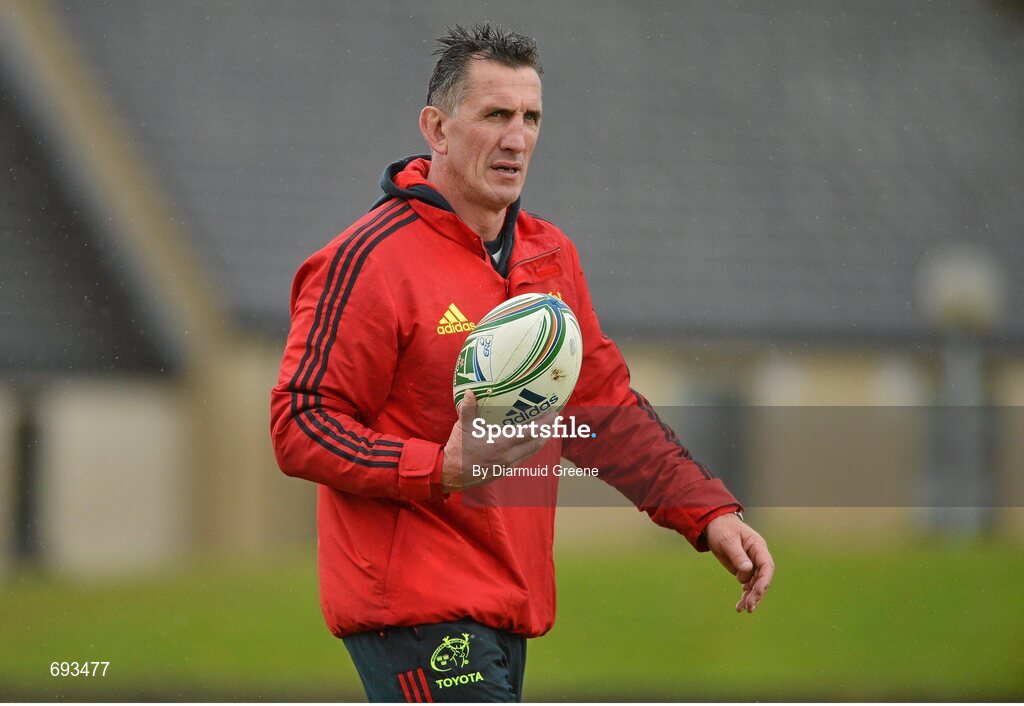 17 October 2012; Munster head coach Rob Penney during squad training ahead of their side's Heineken Cup, Pool 1, Round 2, game against Edinburgh on Sunday. Munster Rugby Squad Training, University of Limerick, Limerick. Picture credit: Diarmuid Greene / SPORTSFILE