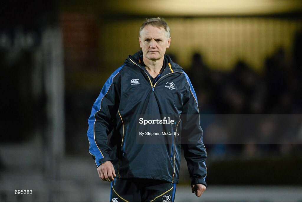 27 October 2012; Leinster head coach Joe Schmidt. Celtic League 2012/13, Round 7, Leinster v Cardiff Blues, RDS, Ballsbridge, Dublin. Picture credit: Stephen McCarthy / SPORTSFILE