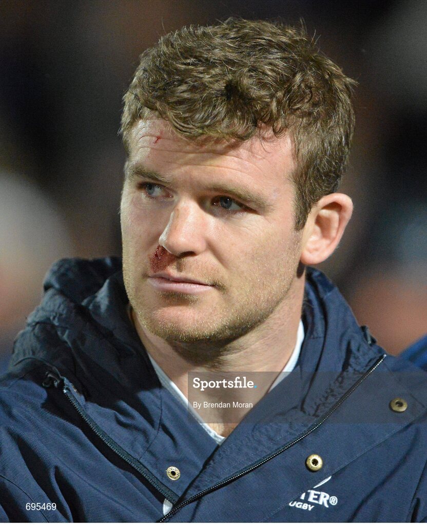 27 October 2012; Leinster's Gordon D'Arcy after the game. Celtic League 2012/13, Round 7, Leinster v Cardiff Blues, RDS, Ballsbridge, Dublin. Picture credit: Brendan Moran / SPORTSFILE