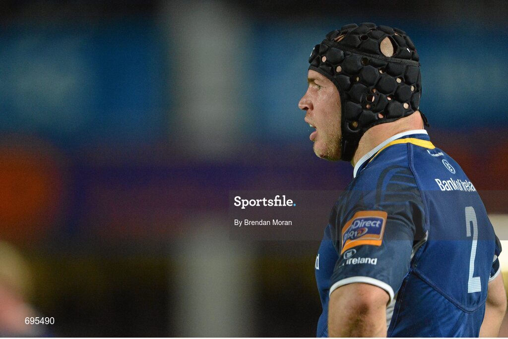 27 October 2012; Richardt Strauss, Leinster. Celtic League 2012/13, Round 7, Leinster v Cardiff Blues, RDS, Ballsbridge, Dublin. Picture credit: Brendan Moran / SPORTSFILE