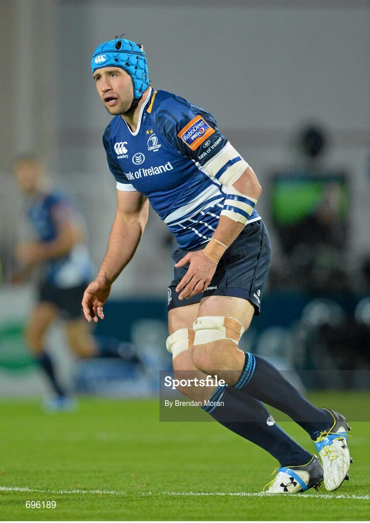 27 October 2012; Kevin McLaughlin, Leinster. Celtic League 2012/13, Round 7, Leinster v Cardiff Blues, RDS, Ballsbridge, Dublin. Picture credit: Brendan Moran / SPORTSFILE