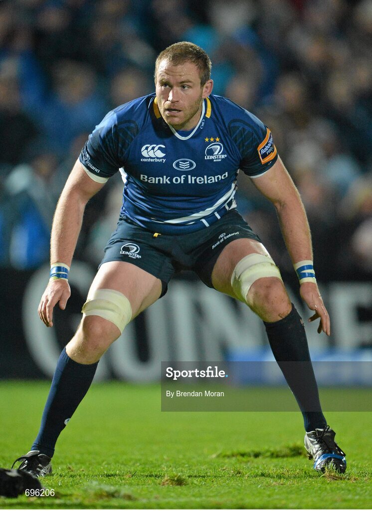 27 October 2012; Damian Browne, Leinster. Celtic League 2012/13, Round 7, Leinster v Cardiff Blues, RDS, Ballsbridge, Dublin. Picture credit: Brendan Moran / SPORTSFILE