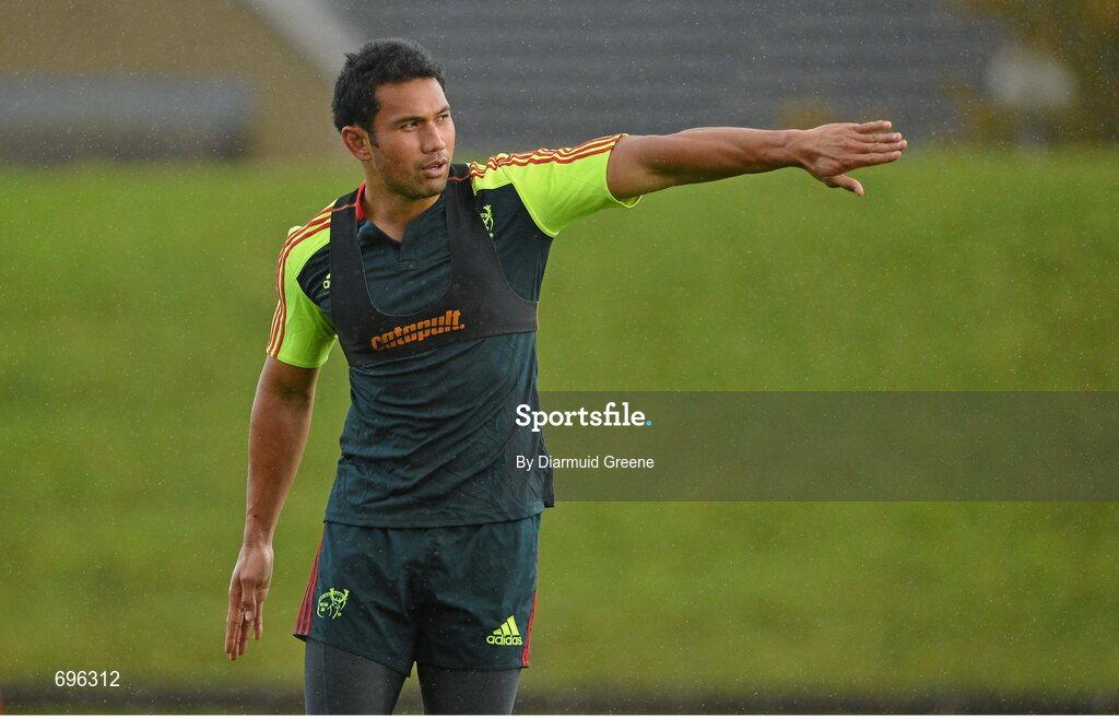 31 October 2012; Munster's Casey Laulala during squad training ahead of their side's Celtic League 2012/13, Round 8, match against Cardiff Blues on Friday. Munster Rugby Squad Training, University of Limerick, Limerick. Picture credit: Diarmuid Greene / SPORTSFILE