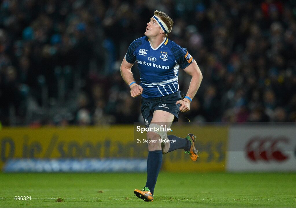 27 October 2012; Jamie Heaslip, Leinster. Celtic League 2012/13, Round 7, Leinster v Cardiff Blues, RDS, Ballsbridge, Dublin. Picture credit: Stephen McCarthy / SPORTSFILE