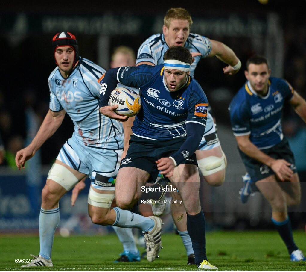 27 October 2012; Fergus McFadden, Leinster. Celtic League 2012/13, Round 7, Leinster v Cardiff Blues, RDS, Ballsbridge, Dublin. Picture credit: Stephen McCarthy / SPORTSFILE