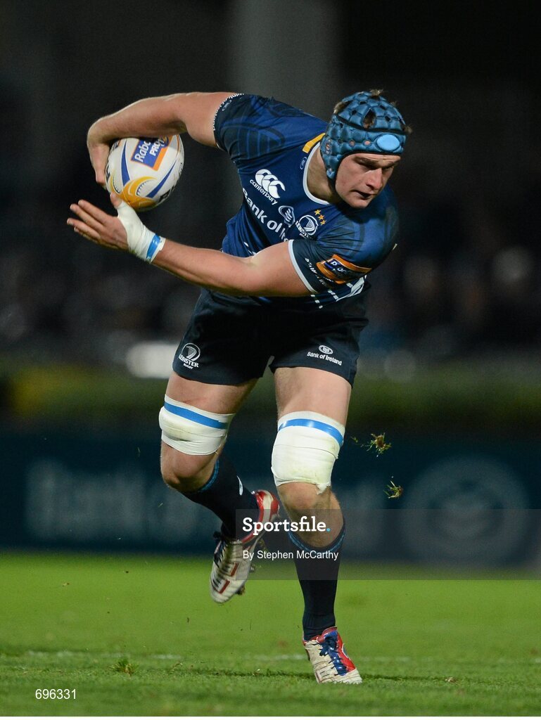 27 October 2012; Rhys Ruddock, Leinster. Celtic League 2012/13, Round 7, Leinster v Cardiff Blues, RDS, Ballsbridge, Dublin. Picture credit: Stephen McCarthy / SPORTSFILE