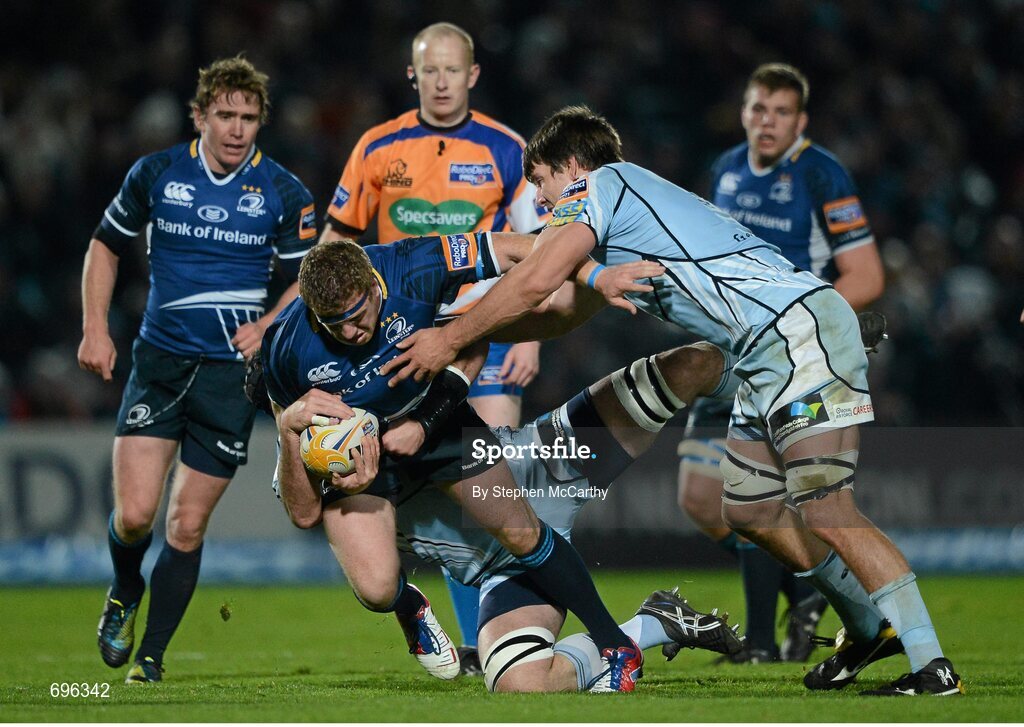 27 October 2012; Sean Cronin, Leinster. Celtic League 2012/13, Round 7, Leinster v Cardiff Blues, RDS, Ballsbridge, Dublin. Picture credit: Stephen McCarthy / SPORTSFILE