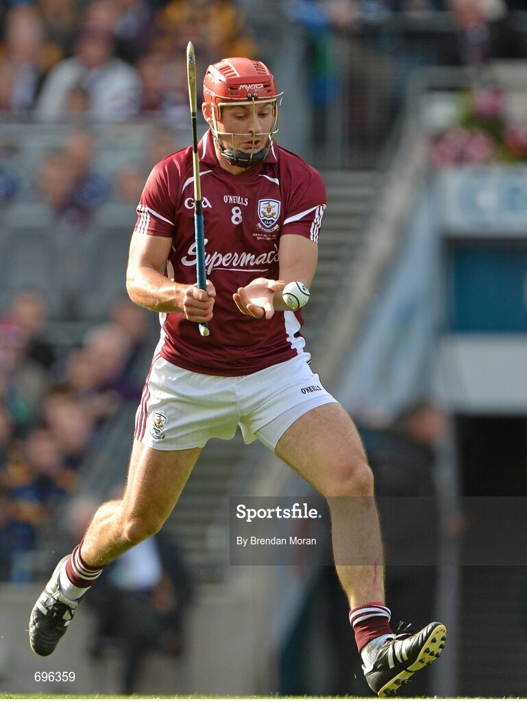 30 September 2012; Iarla Tannian, Galway. GAA Hurling All-Ireland Senior Championship Final Replay, Kilkenny v Galway, Croke Park, Dublin. Picture credit: Brendan Moran / SPORTSFILE
