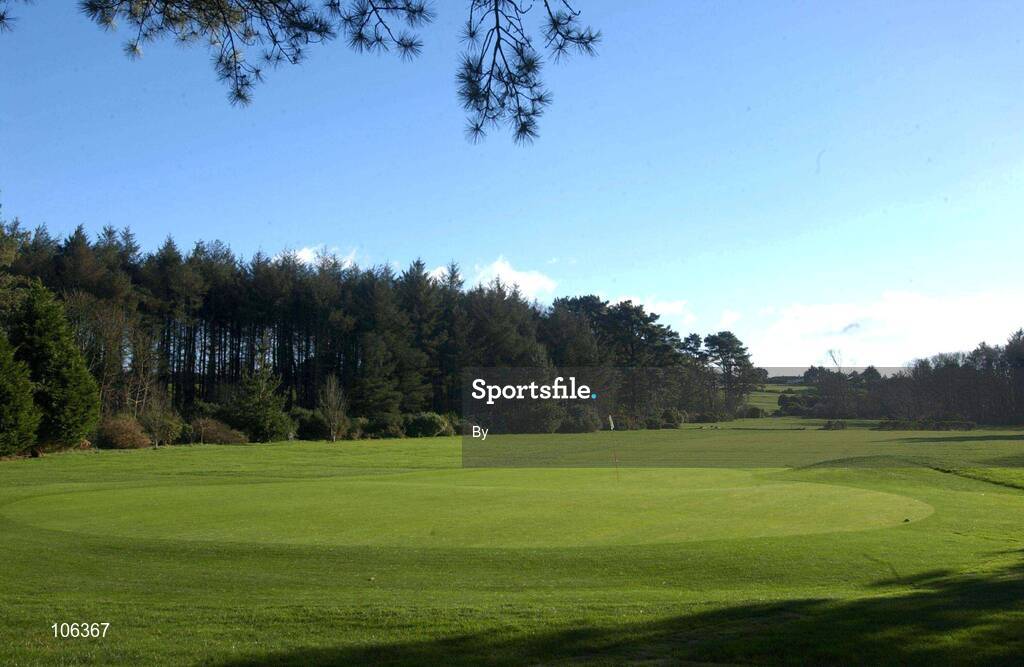 30 January 2003; A general view of the 12th green at Tramore Golf Club, Co. Waterford. Golf. Picture credit; Matt Browne / SPORTSFILE *EDI*
