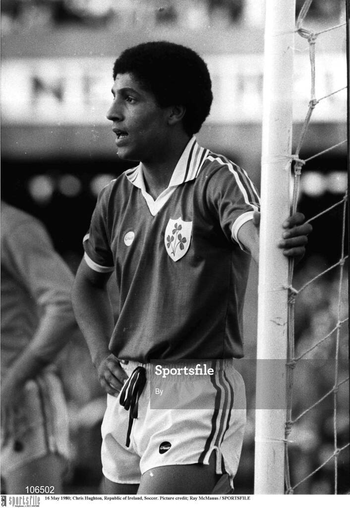 16 May 1980; Chris Hughton, Republic of Ireland, Soccer. Picture credit; Ray McManus / SPORTSFILE