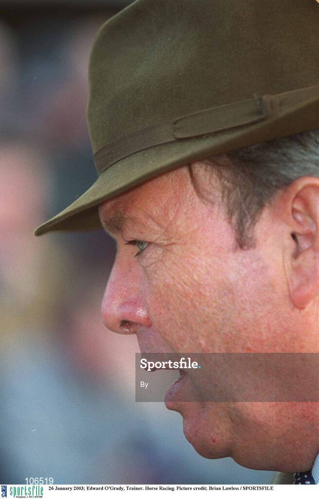 26 January 2003; Edward O'Grady, Trainer. Horse Racing. Picture credit; Brian Lawless / SPORTSFILE
