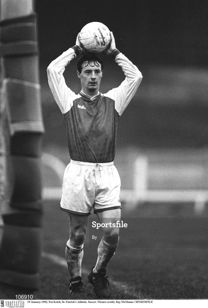 19 January 1992; Pat Kelch, St. Patrick's Athletic. Soccer. Picture credit; Ray McManus / SPORTSFILE