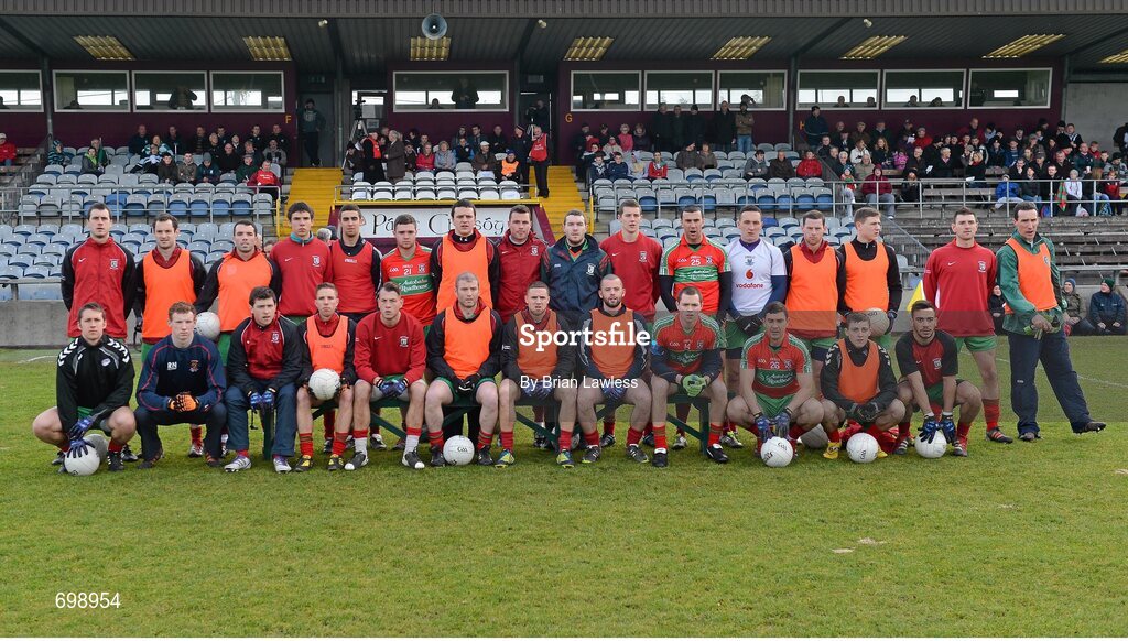 11 November 2012; The Ballymun Kickhams squad. AIB Leinster GAA Football Senior Championship Quarter-Final, Mullingar Shamrocks, Westmeath v Ballymun Kickhams, Dublin, Cusack Park, Mullingar, Co. Westmeath. Picture credit: Brian Lawless / SPORTSFILE