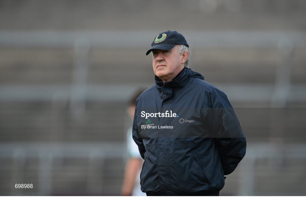 11 November 2012; Mullingar Shamrocks manager Ray Smyth. AIB Leinster GAA Football Senior Championship Quarter-Final, Mullingar Shamrocks, Westmeath v Ballymun Kickhams, Dublin, Cusack Park, Mullingar, Co. Westmeath. Picture credit: Brian Lawless / SPORTSFILE