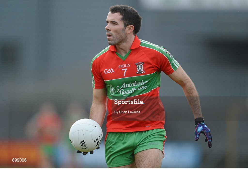 11 November 2012; James Burke, Ballymun Kickhams. AIB Leinster GAA Football Senior Championship Quarter-Final, Mullingar Shamrocks, Westmeath v Ballymun Kickhams, Dublin, Cusack Park, Mullingar, Co. Westmeath. Picture credit: Brian Lawless / SPORTSFILE