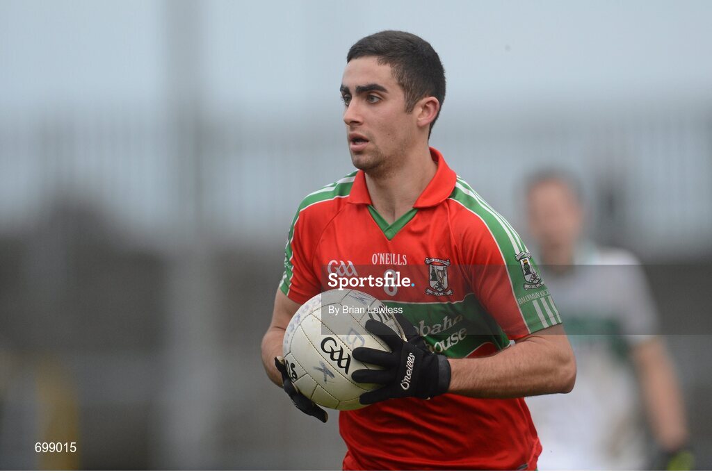 11 November 2012; James McCarthy, Ballymun Kickhams. AIB Leinster GAA Football Senior Championship Quarter-Final, Mullingar Shamrocks, Westmeath v Ballymun Kickhams, Dublin, Cusack Park, Mullingar, Co. Westmeath. Picture credit: Brian Lawless / SPORTSFILE