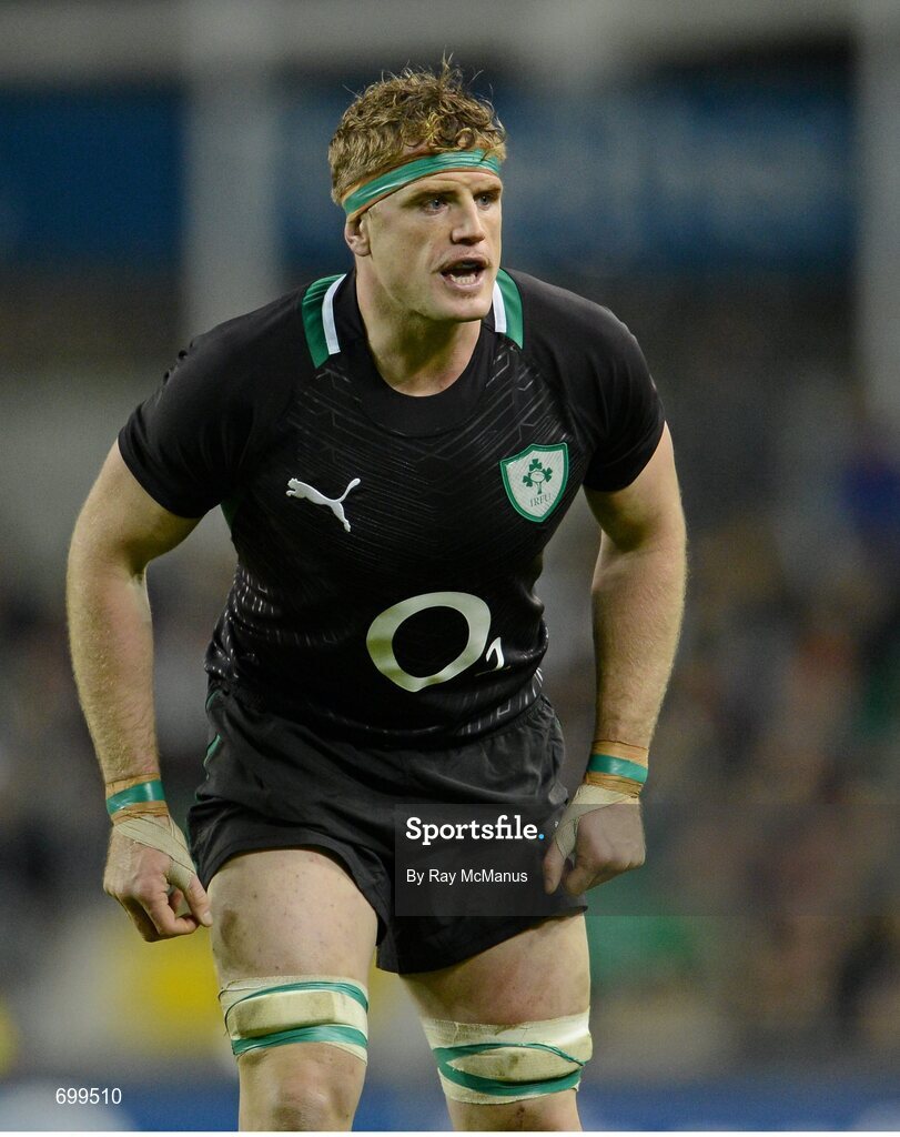 10 November 2012; Jamie Heaslip, Ireland. Autumn International, Ireland v South Africa, Aviva Stadium, Lansdowne Road, Dublin. Picture credit: Ray McManus / SPORTSFILE