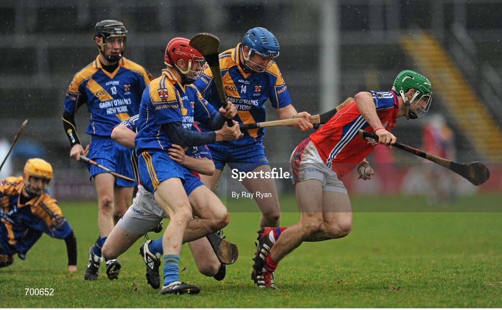 18 November 2012; David Burke, St. Thomas, in action against Johnny Maher, Loughrea. Galway County Senior Hurling Championship Final, Loughrea v St. Thomas, Pearse Stadium, Galway. Picture credit: Ray Ryan / SPORTSFILE