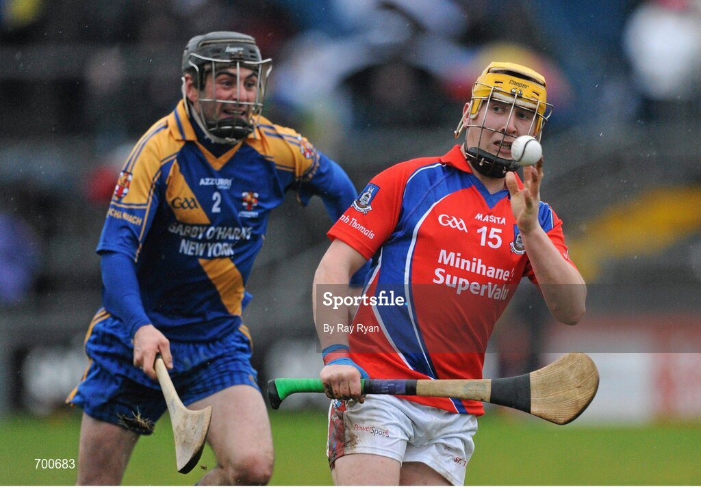 18 November 2012; Anthony Kelly, St. Thomas, in action against Eoin Mahony, Loughrea. Galway County Senior Hurling Championship Final, Loughrea v St. Thomas, Pearse Stadium, Galway. Picture credit: Ray Ryan / SPORTSFILE