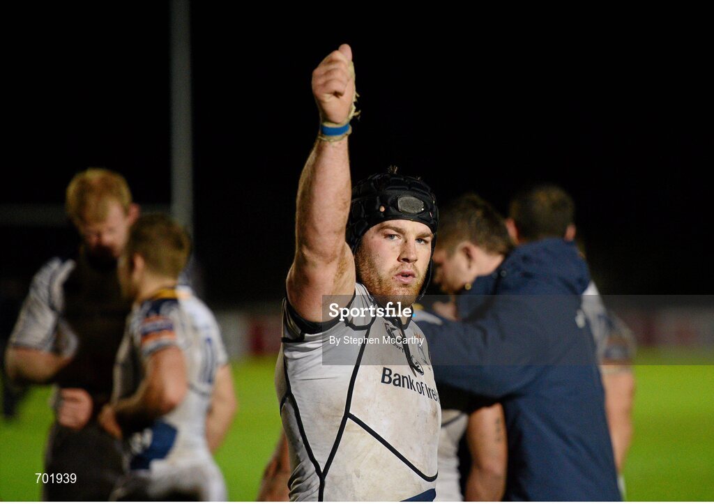 23 November 2012; Sean O'Brien, Leinster, following his side's victory. Celtic League 2012/13, Round 9, Glasgow Warriors v Leinster, Scotstoun Stadium, Glasgow, Scotland. Picture credit: Stephen McCarthy / SPORTSFILE