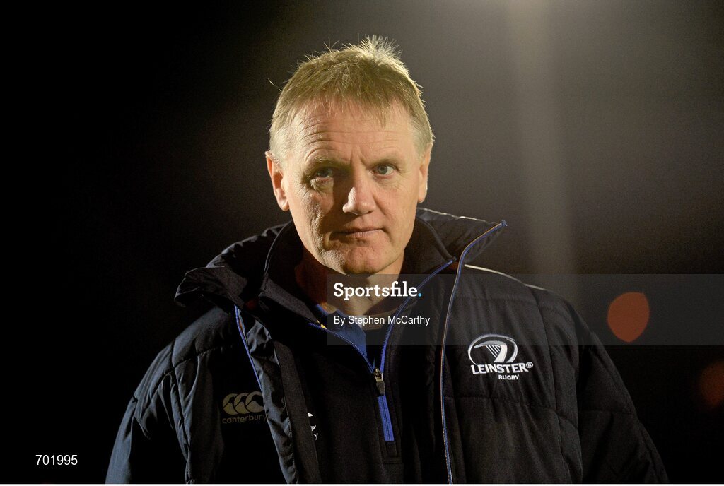 23 November 2012; Leinster head coach Joe Schmidt. Celtic League 2012/13, Round 9, Glasgow Warriors v Leinster, Scotstoun Stadium, Glasgow, Scotland. Picture credit: Stephen McCarthy / SPORTSFILE