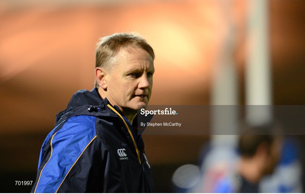 23 November 2012; Leinster head coach Joe Schmidt. Celtic League 2012/13, Round 9, Glasgow Warriors v Leinster, Scotstoun Stadium, Glasgow, Scotland. Picture credit: Stephen McCarthy / SPORTSFILE
