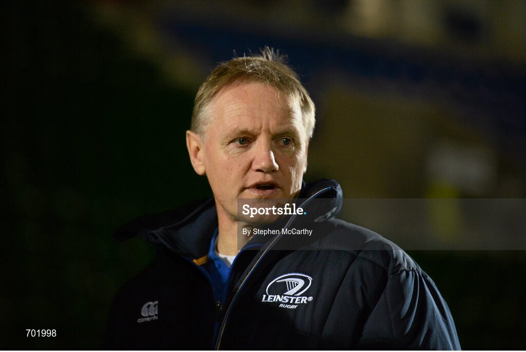23 November 2012; Leinster head coach Joe Schmidt. Celtic League 2012/13, Round 9, Glasgow Warriors v Leinster, Scotstoun Stadium, Glasgow, Scotland. Picture credit: Stephen McCarthy / SPORTSFILE