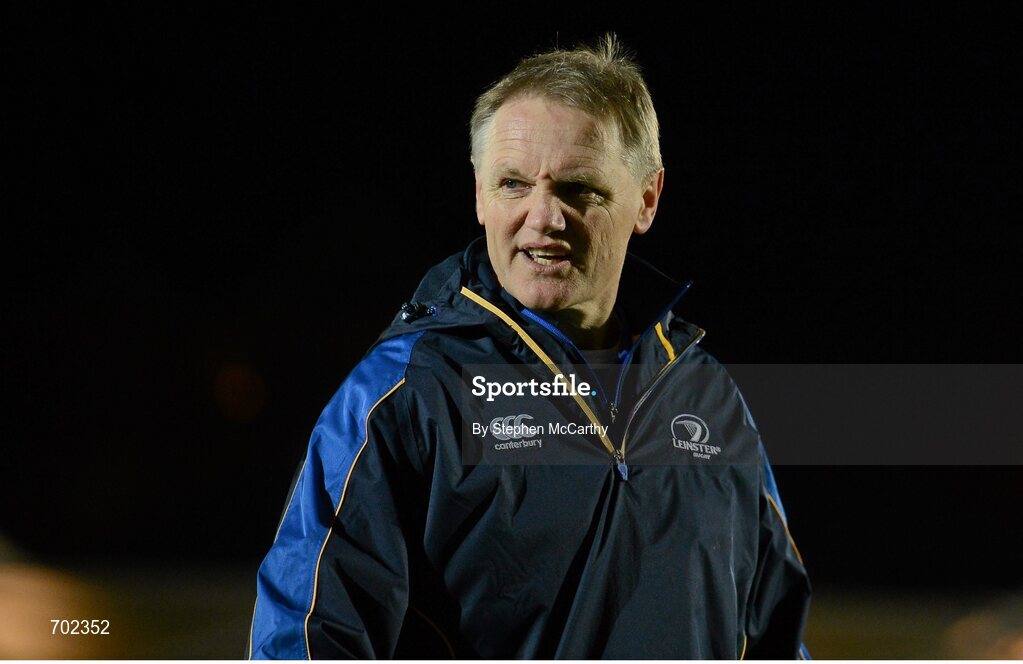 23 November 2012; Leinster head coach Joe Schmidt. Celtic League 2012/13, Round 9, Glasgow Warriors v Leinster, Scotstoun Stadium, Glasgow, Scotland. Picture credit: Stephen McCarthy / SPORTSFILE