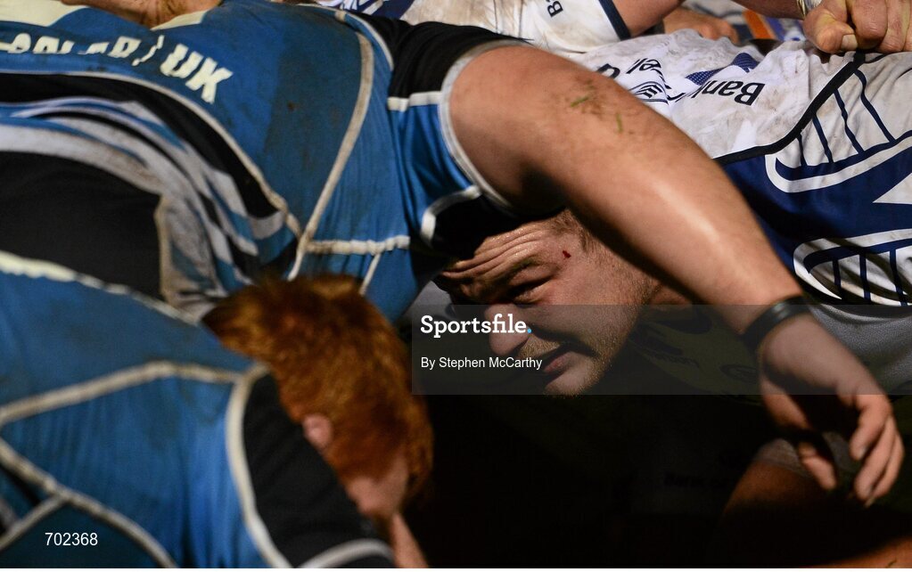 23 November 2012; Jack McGrath, Leinster. Celtic League 2012/13, Round 9, Glasgow Warriors v Leinster, Scotstoun Stadium, Glasgow, Scotland. Picture credit: Stephen McCarthy / SPORTSFILE