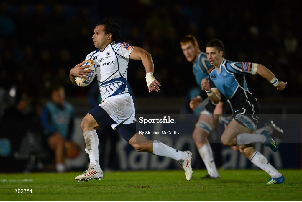 23 November 2012; Isa Nacewa, Leinster. Celtic League 2012/13, Round 9, Glasgow Warriors v Leinster, Scotstoun Stadium, Glasgow, Scotland. Picture credit: Stephen McCarthy / SPORTSFILE