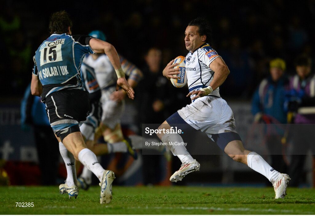 23 November 2012; Isa Nacewa, Leinster. Celtic League 2012/13, Round 9, Glasgow Warriors v Leinster, Scotstoun Stadium, Glasgow, Scotland. Picture credit: Stephen McCarthy / SPORTSFILE