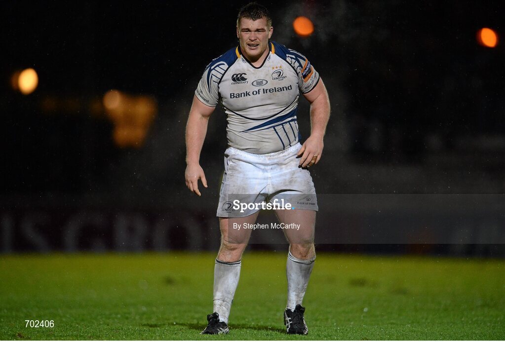 23 November 2012; Jack McGrath, Leinster. Celtic League 2012/13, Round 9, Glasgow Warriors v Leinster, Scotstoun Stadium, Glasgow, Scotland. Picture credit: Stephen McCarthy / SPORTSFILE
