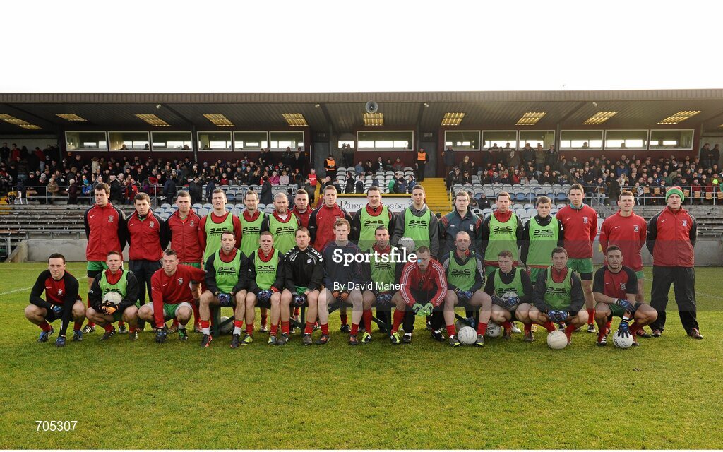 9 December 2012; The Ballymun Kickhams squad. AIB Leinster GAA Football Senior Club Championship Final, Portlaoise, Laois v Ballymun Kickhams, Dublin, Cusack Park, Mullingar, Co. Westmeath. Picture credit: David Maher / SPORTSFILE