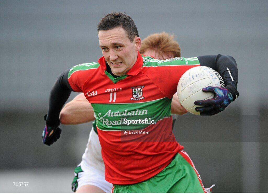 9 December 2012; Kevin Leahy, Ballymun Kickhams. AIB Leinster GAA Football Senior Club Championship Final, Portlaoise, Laois v Ballymun Kickhams, Dublin, Cusack Park, Mullingar, Co. Westmeath. Picture credit: David Maher / SPORTSFILE