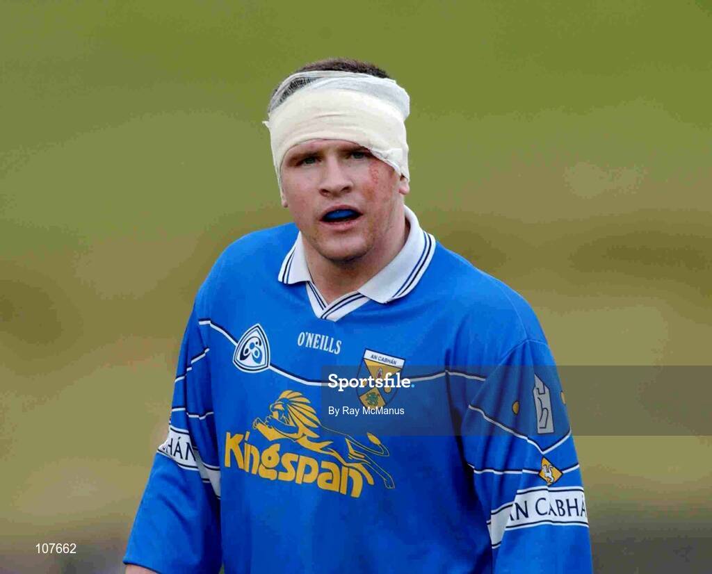 2 March 2003; Larry Reilly, Cavan, near the end of the game. Allianz National Football League, Division 1B, Cavan v Mayo, Kingspan Breffni Park, Cavan. Picture credit; Ray McManus / SPORTSFILE *EDI*