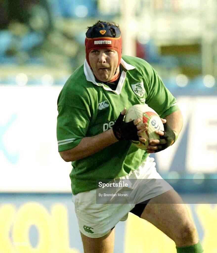 22 February 2003; Anthony Foley, Ireland. RBS Six Nations Rugby Championship, Italy v Ireland, Stadio Flaminio, Rome, Italy. Picture credit; Brendan Moran / SPORTSFILE *EDI*