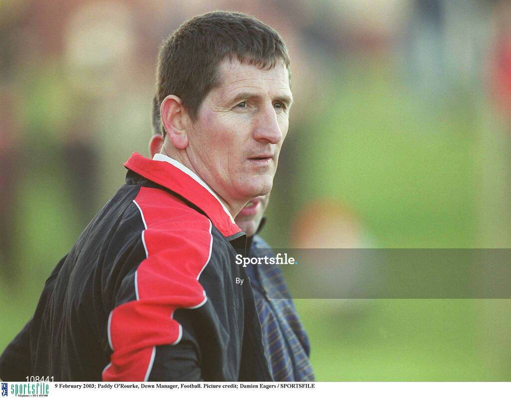 9 February 2003; Paddy O'Rourke, Down Manager, Football. Picture credit; Damien Eagers / SPORTSFILE