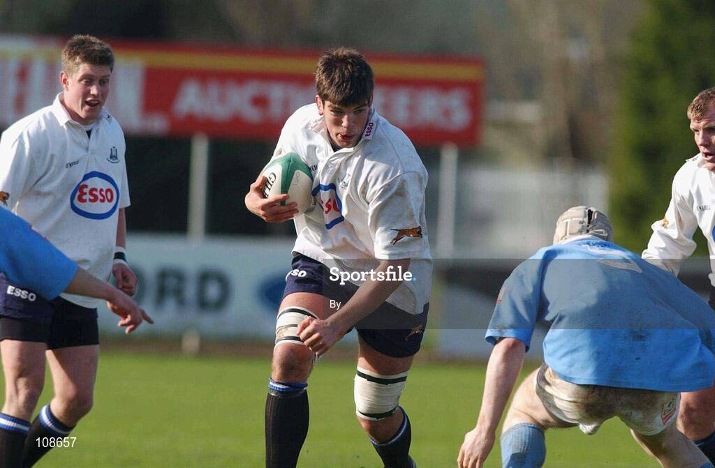 23 February 2002; Donnacha O'Callaghan, Cork Constitution, in action against Garryowen. AIB League Division One, Temple Hill, Cork. Rugby. Picture credit; Matt Browne / SPORTSFILE *EDI*