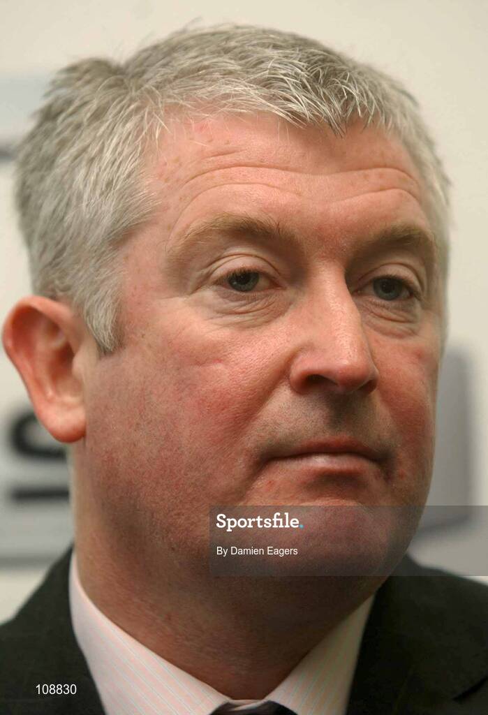 25 February 2003; Eamonn Collins pictured at a press conference where he was announced as the new manager of Saint Patrick's Athletic, Soccer, Royal Hospital, Kilmainham, Dublin. Picture credit; Damien Eagers / SPORTSFILE *EDI*