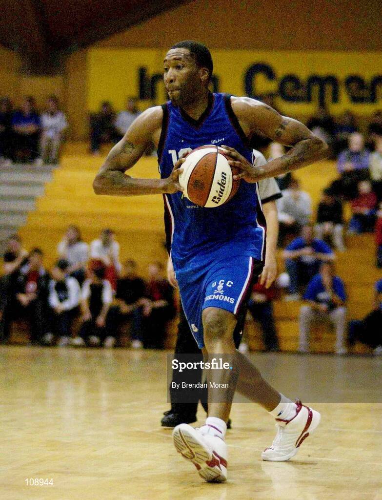 1 February 2003; Cory McGee, UCC Demons. Basketball. Picture credit; Brendan Moran / SPORTSFILE *EDI*